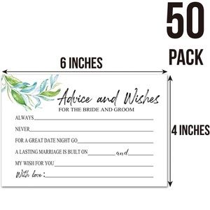 Wedding advice cards